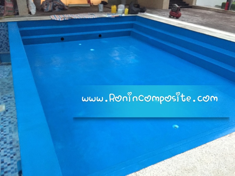 bọc composite bể bơi