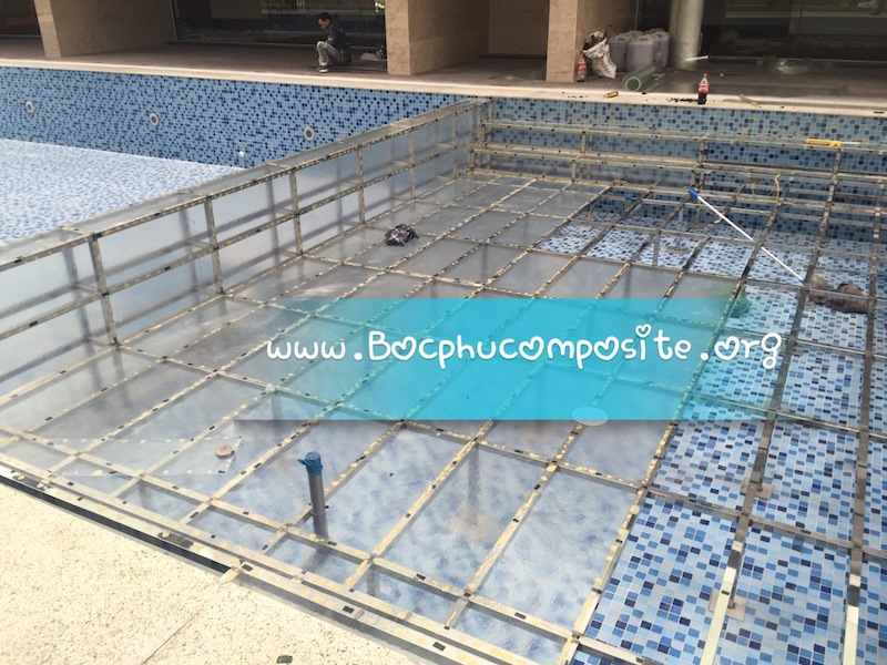bọc composite bể bơi