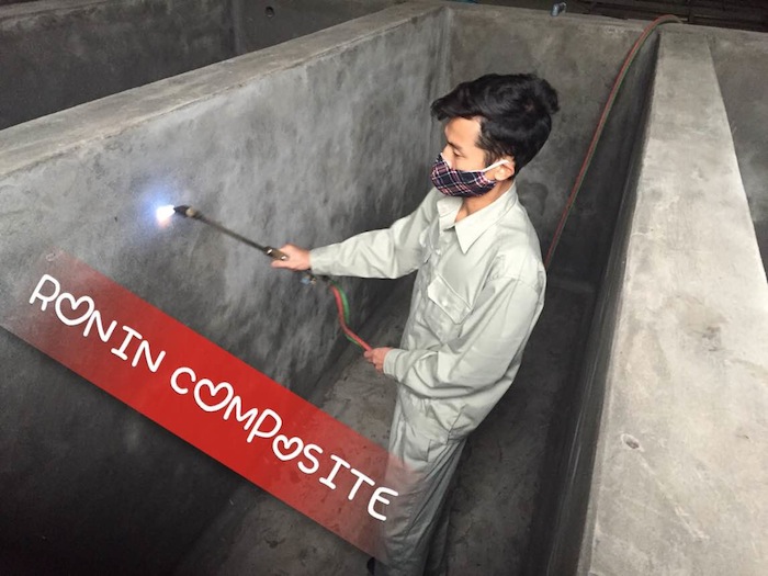 bọc composite bể sơn tĩnh điện