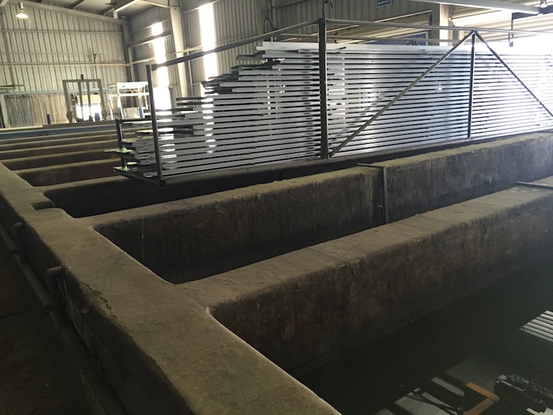 Bọc composite FRP bể xi mạ