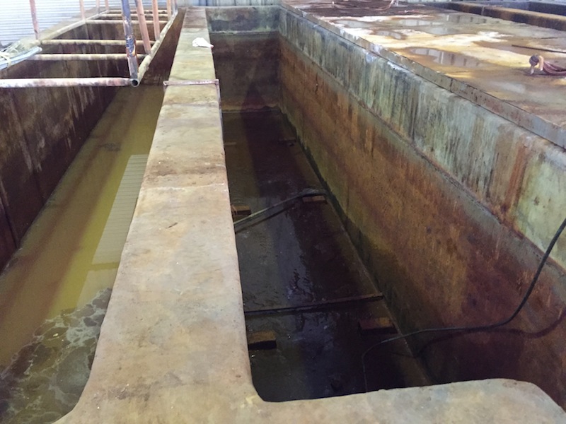 Bọc composite FRP bể xi mạ