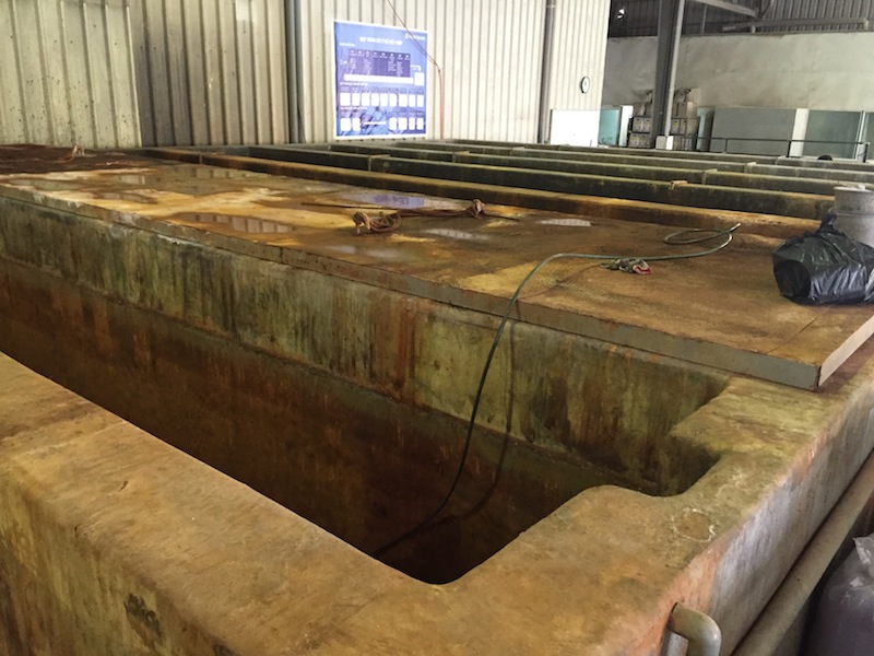 Bọc composite FRP bể xi mạ