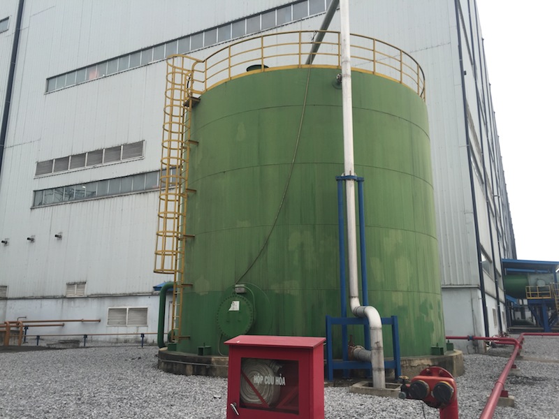 bọc composite bể ngâm NaOH
