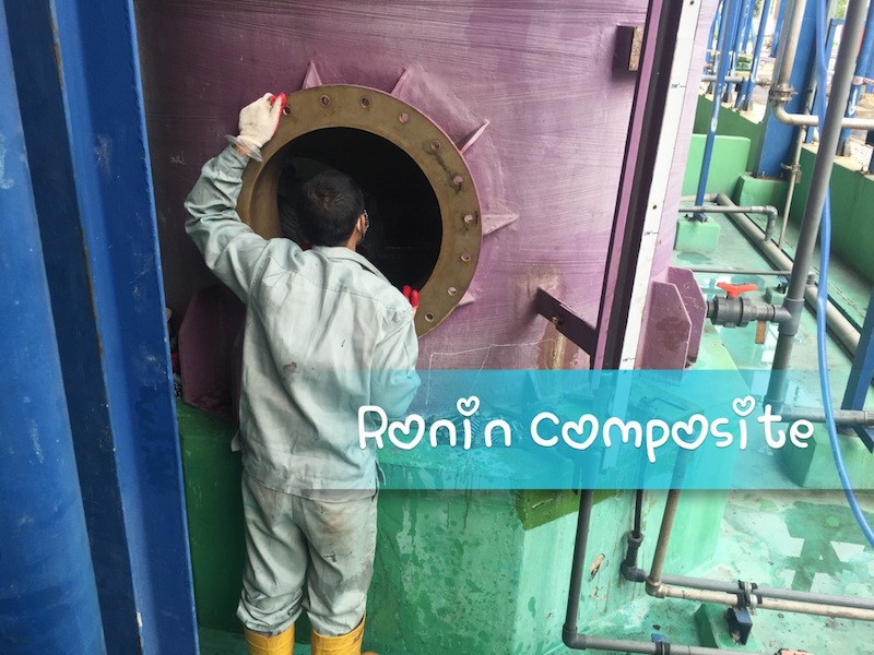 bọc composite bể ngâm NaOH