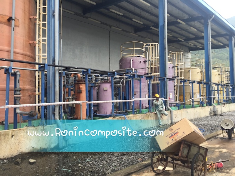 bọc composite bể ngâm NaOH