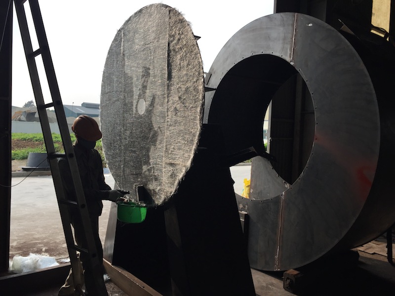 bọc composite quạt công nghiệp