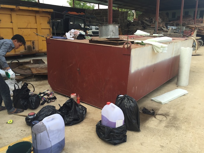 bọc composite téc chứa nước sạch