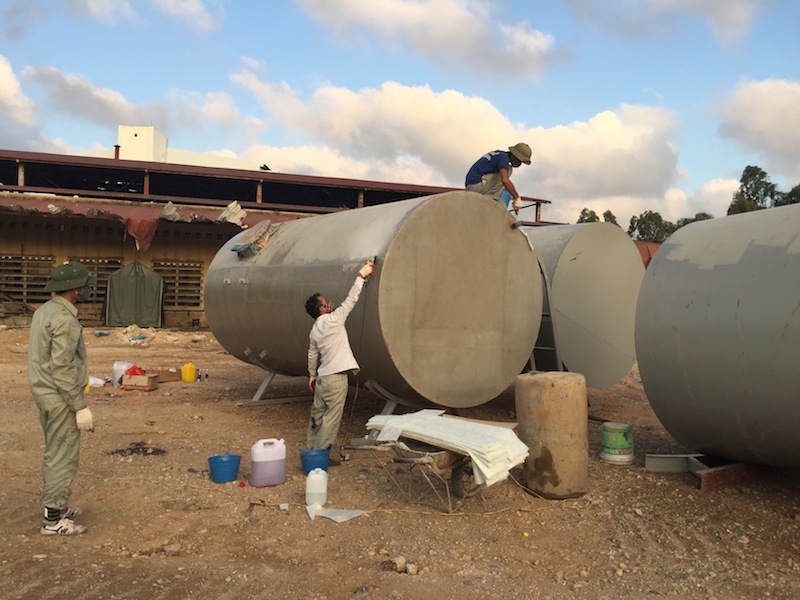 bọc composite bồn chứa xăng dầu