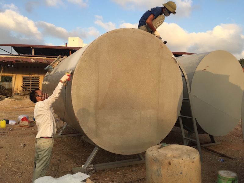 bọc composite bồn chứa xăng dầu