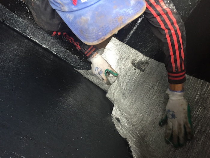 bọc composite téc chứa trên xe