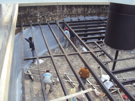 bọc composite bể chứa nước thải