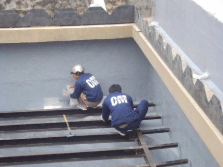 bọc composite bể chứa nước thải