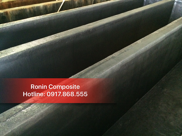 bọc FRP bể chứa hoá chất xử lý