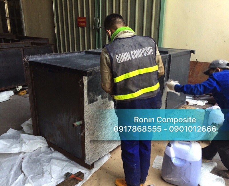 bọc frp bể tẩy dầu