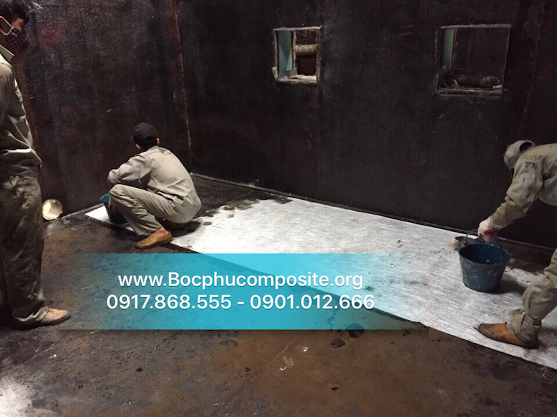 bọc frp bể hoá chất xử lý