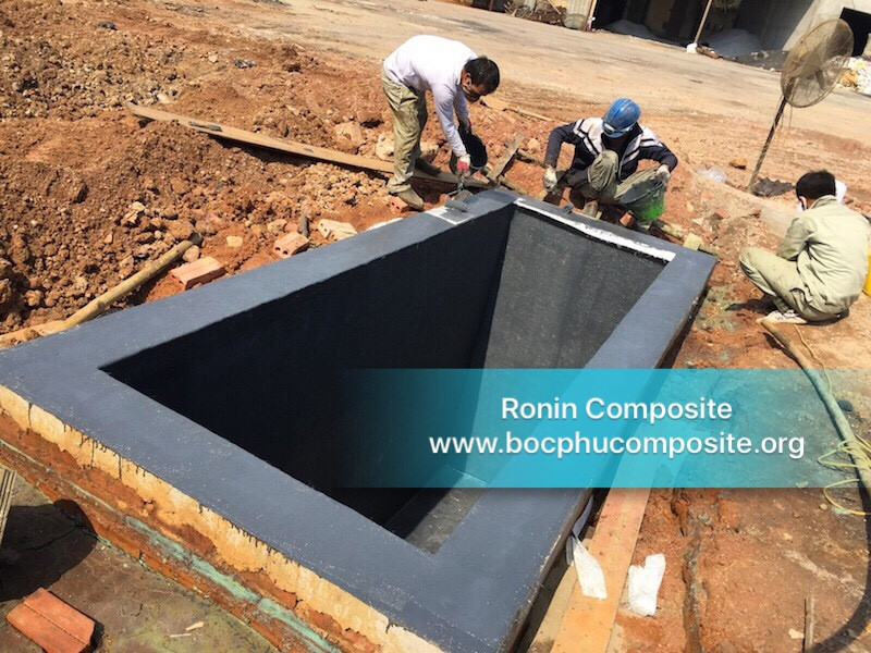 bọc frp bể khuấy hoá chất