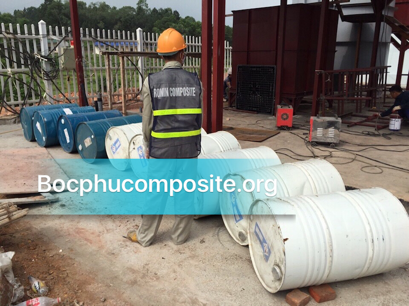 Bọc FRP bể xử lý hoá chất