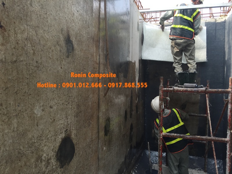 Bọc Composite bể xử lý nước thải