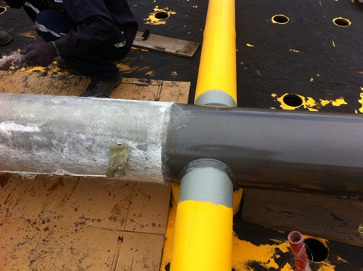 Bọc Composite FRP khung sắt thép