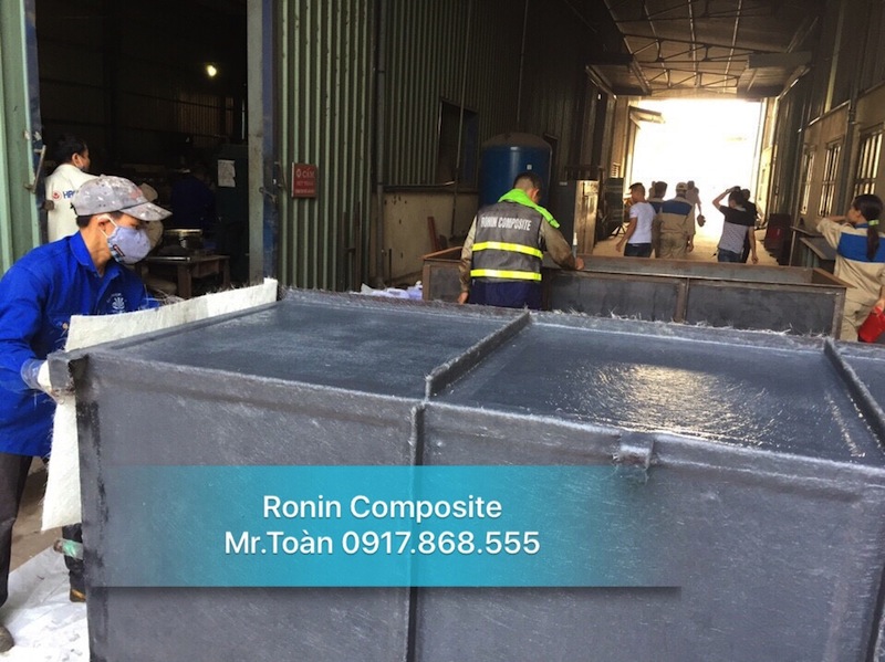 Bọc Composite bồn tẩy dầu