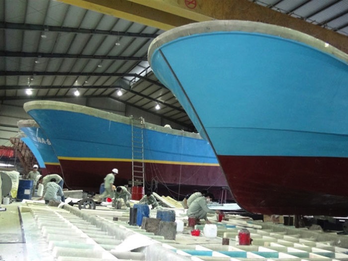 Bọc phủ Composite FRP tàu thuyền