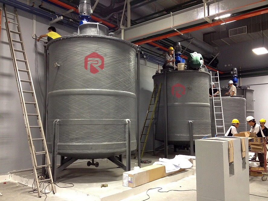 Cung cấp Bồn Composite chứa hoá chất cho Công ty Hoá chất tỉnh Attapeu - Lào