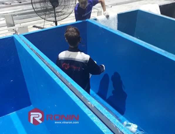 Bọc Composite bể xi mạ - mạ kẽm