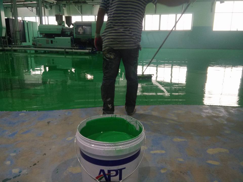 Sơn Epoxy sàn và tường nhà xưởng Sơn Epoxy sàn và tường nhà xưởng