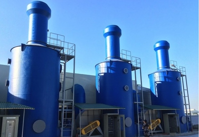 Bọc tháp hấp thụ nhiệt - ống khói