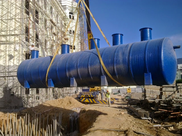 Thi công lắp bồn xử lý nước thải Thi công lắp bồn xử lý nước thải