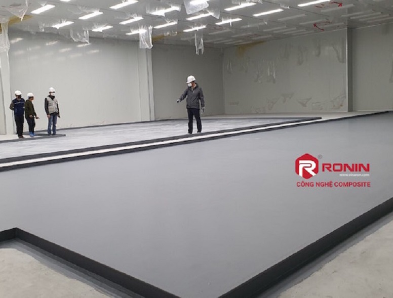 FRP Lining sàn nhà xưởng nhà máy TSE Vina - KCN Vsip - Bắc Ninh