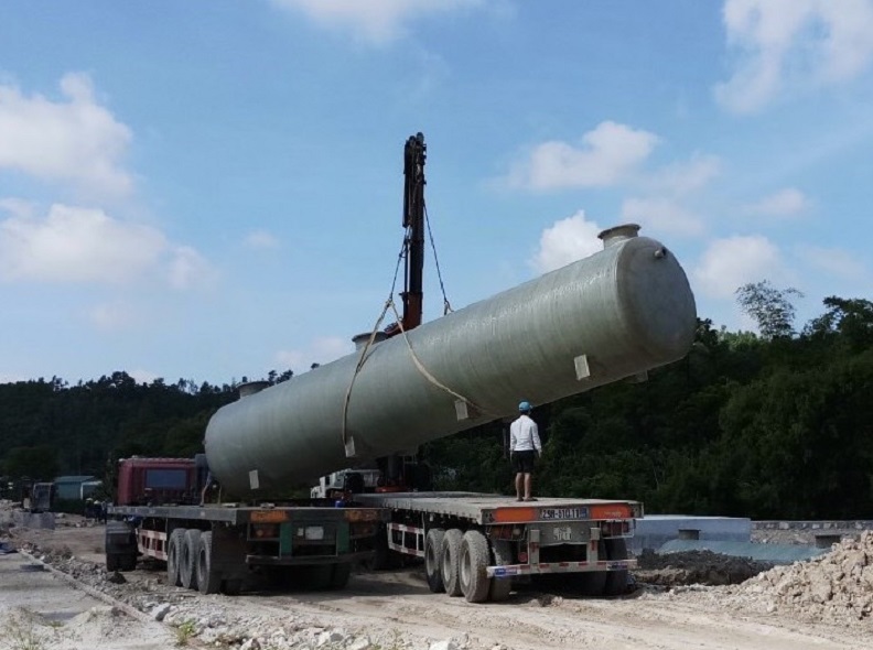 Bồn XLNT Module hợp khối Composite nhà máy Thanh Sơn - Quảng Ninh