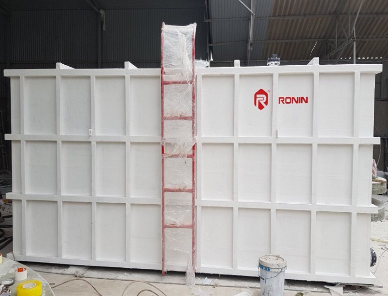 Bồn nước mái làm bằng Composite cấp cho trường tiểu học Phan Chu Trinh - Hoàn Kiếm - Hà Nội